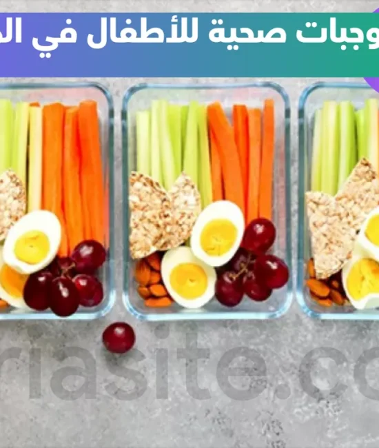 أفكار لوجبات صحية للأطفال في المدرسة