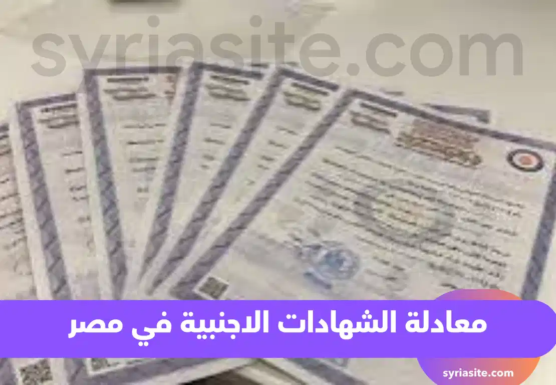 معادلة الشهادات الاجنبية في مصر